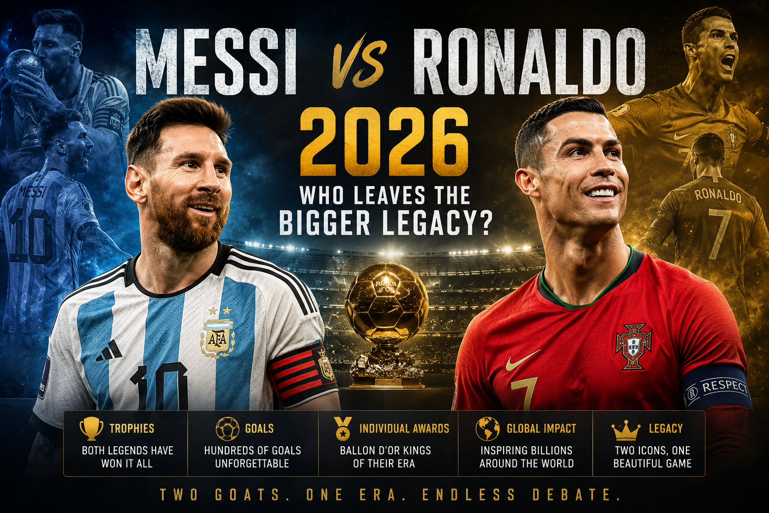 Messi vs Ronaldo in 2026: Who Leaves the Bigger Legacy?